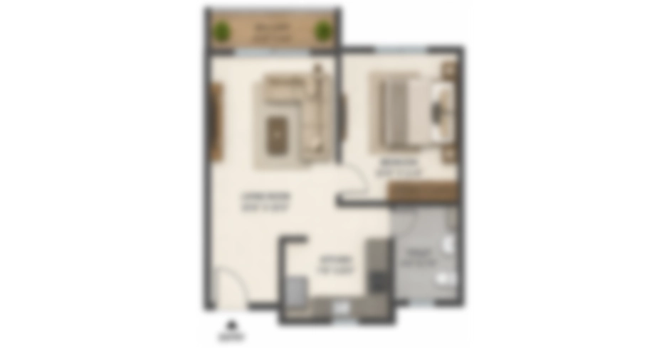 Vikas Ritzenia Kalyan West 1 BHk Price